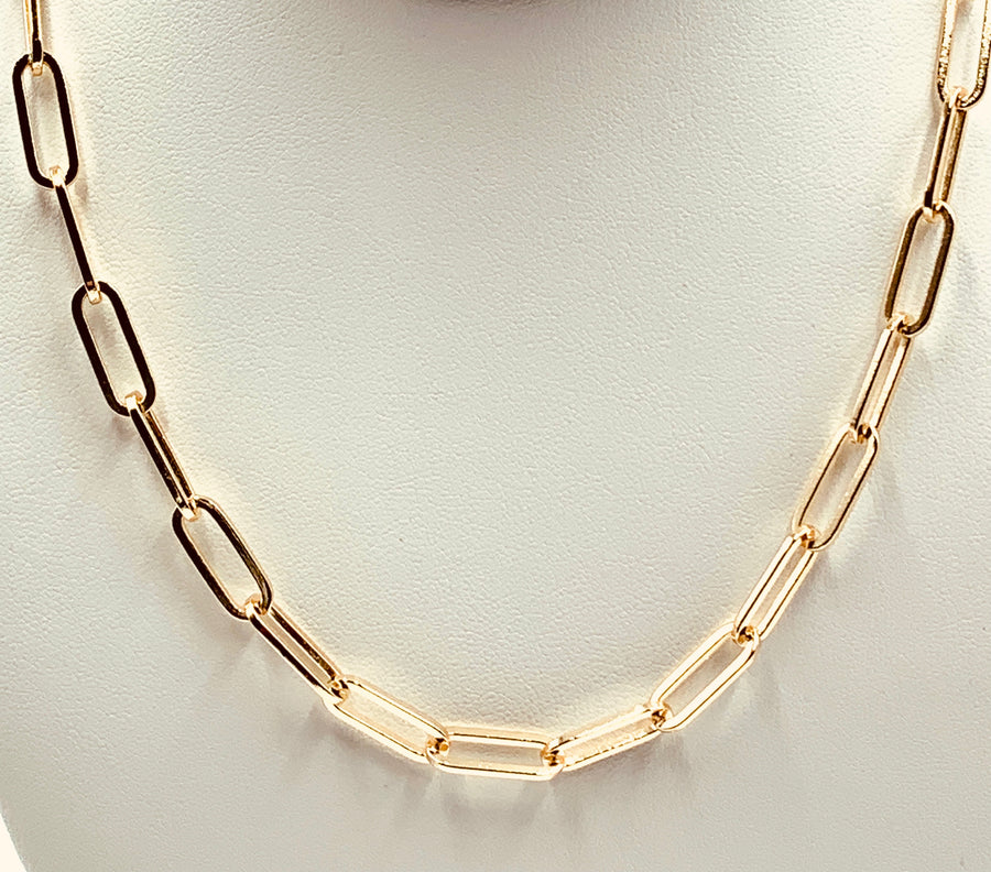 18 in 10 Karat Gold Chain (3 Small Links, 1 Large Link) | Plum Grove