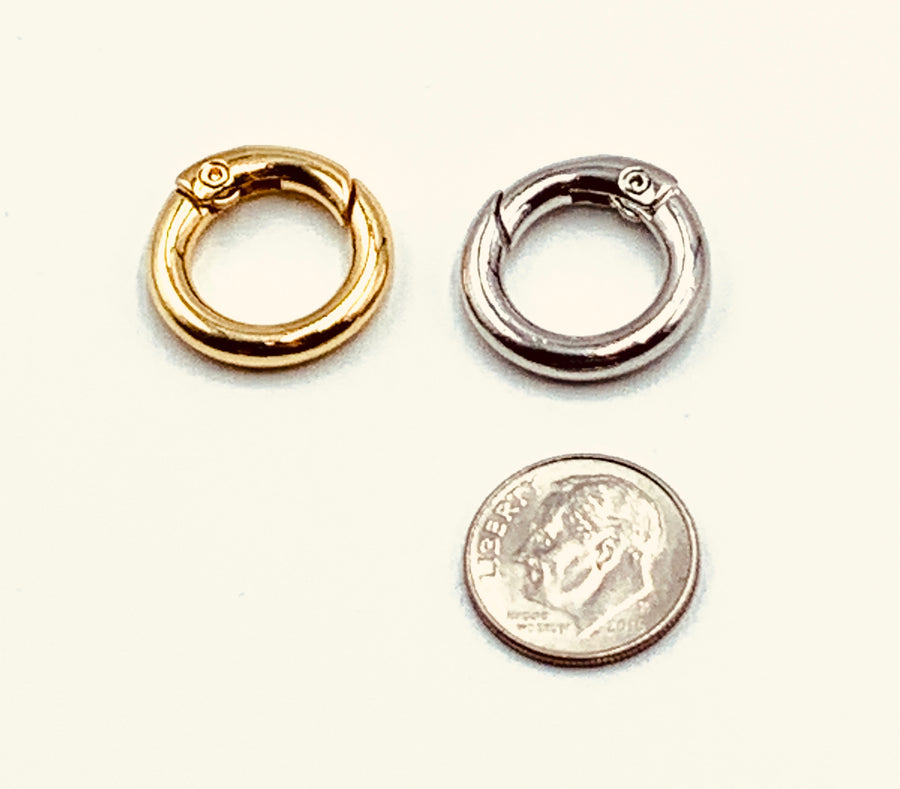GATE SPRING CLSURE COLLECTION-ROUND GATE SPRING CLOSURE CHARM